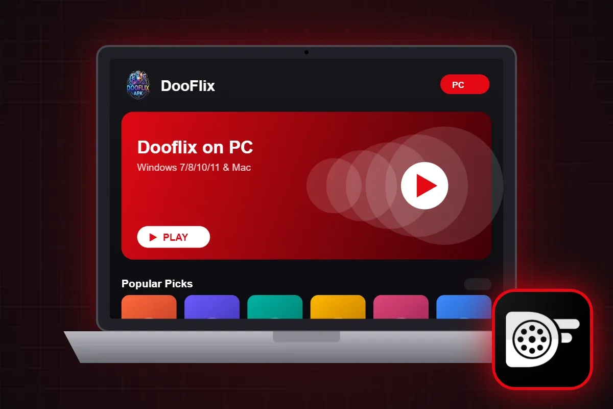 Dooflix for PC laptop with official app icon