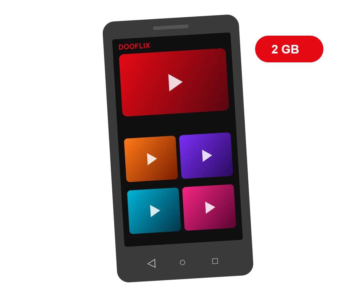 Dooflix old version on low-end Android phone