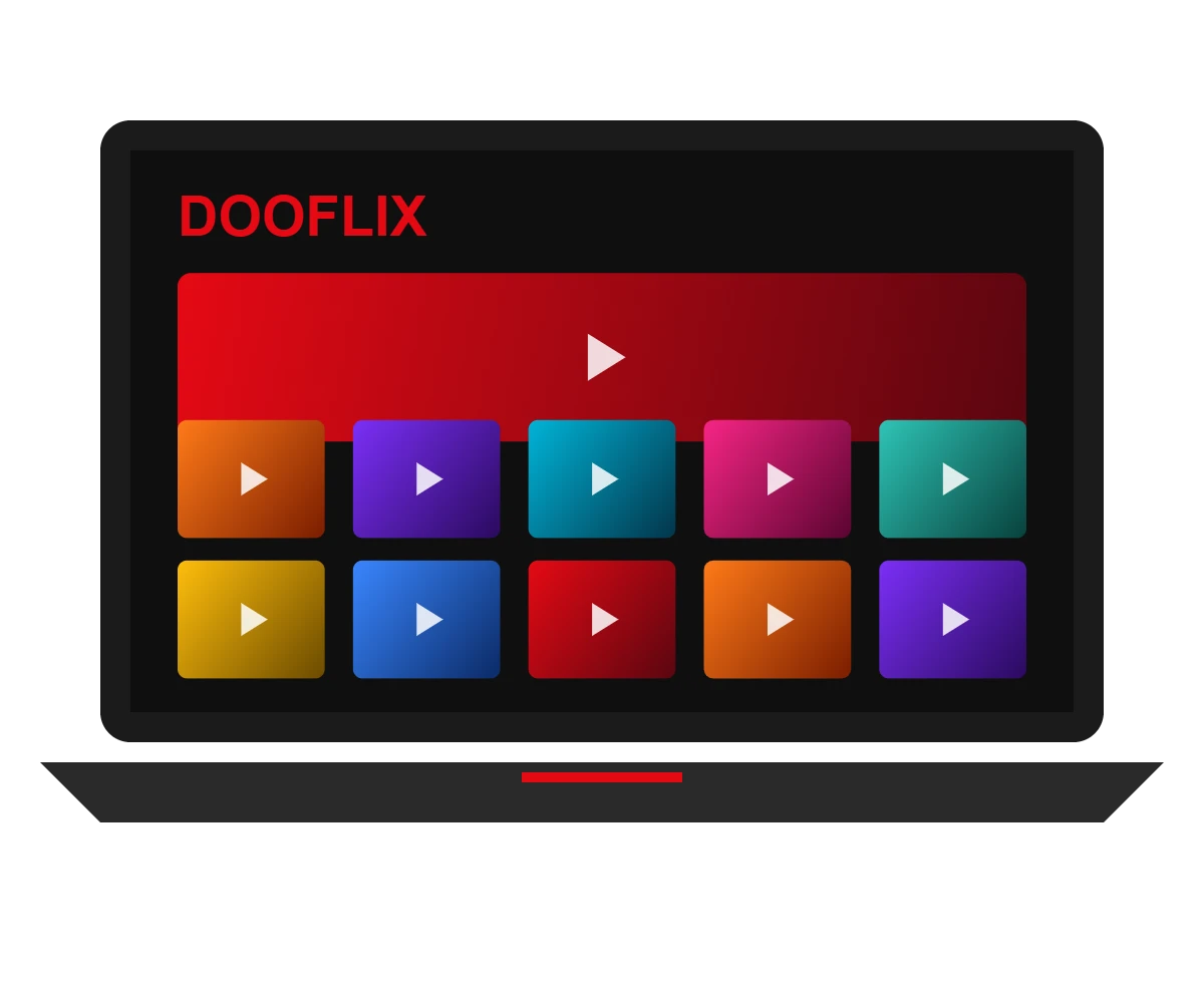 Dooflix for PC on Windows laptop